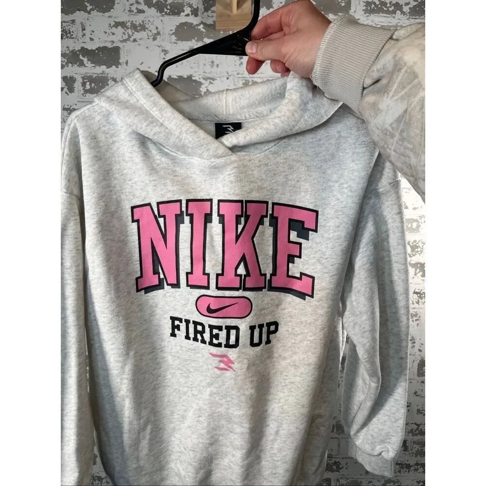 Nike | kids gray athletic hoodie 3 brand